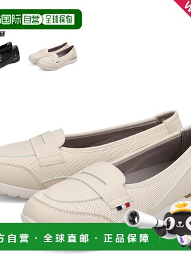 日本直邮Le coq sportif LCS Vosne 女士一脚蹬高跟鞋（黑色和米L