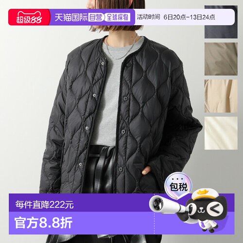 日本直邮TAION 女士短款羽绒服M65LSZBML-1SH风格双拉链内胆软壳