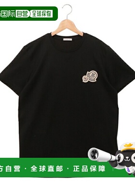 日本直邮Moncler 男士黑色 T 恤MONCLER 8C00035 8390Y 999