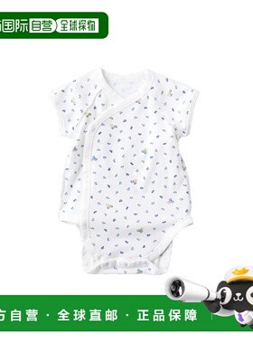 日本直邮日潮 familiar 日本制纯棉亲肤宝宝包屁连体衣