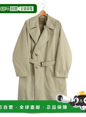 日本直邮BLURHMS男装宽松版型棉质1枚袖风衣 设计感落肩线条 BHS2