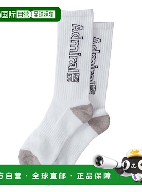 日本直邮Admiral GOLF 男士常规款白色高尔夫中筒袜 [ADMB316F-WH
