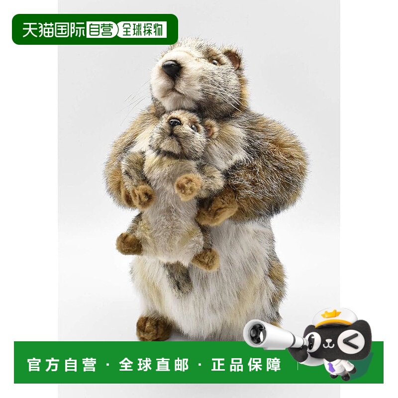 【日本直邮】BH4162 Hansa 玩偶 Marmot Oyako 35