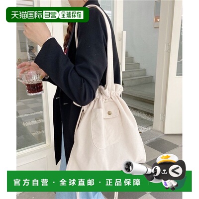 日本直邮urge select 女士 帆布抽绳托特包 A4可收纳 TK20499/QZ2