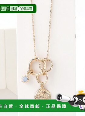 1h可退 日本直邮欧州航路女士星座主题金属玻璃项链 LCSZ9115吊坠