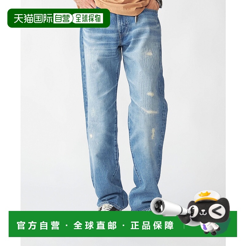 1h可退 日本直邮Levi's 男装 宽松直筒 全棉丹宁裤 蓝Tab系列 113
