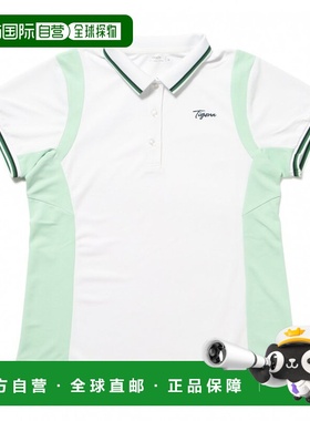 日本直邮TIGORA 女士网球半袖POLO衫 吸水速干 拉伸性好 UPF50+