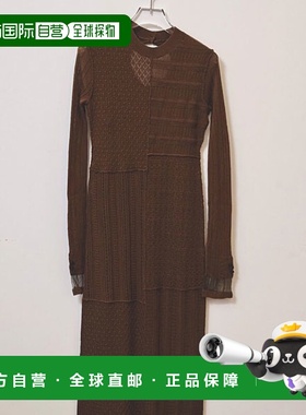 日本直邮TODAYFUL 2025 早秋拼布针织连衣裙长款长袖125203022025