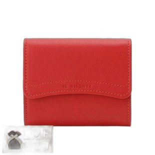 日本直邮IL BISONTE 短钱包 SSW005-PVX001-RE327 男士女士 CASTA