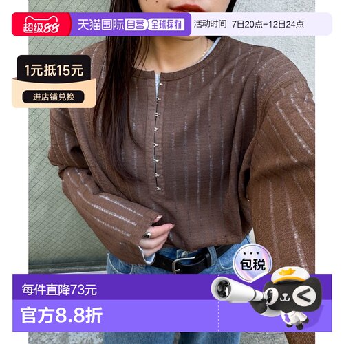 日本直邮CIAOPANIC TYPY 女装 双穿式透感亨利领【付后1h可退】