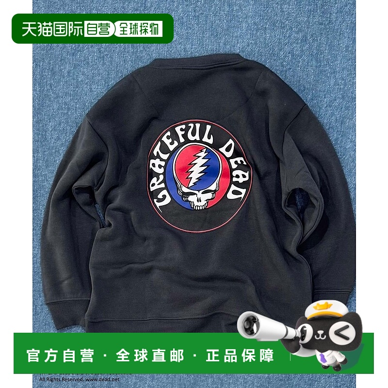 1h可退 日本直邮Grateful Dead 儿童款 加绒宽松卫衣 抗起球半拉