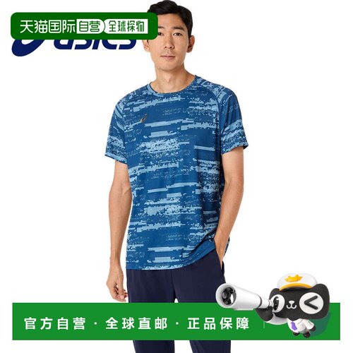 日本直邮ASICS 亚瑟士 男士短袖T恤 2033C035 夏季针织吸汗速干凉