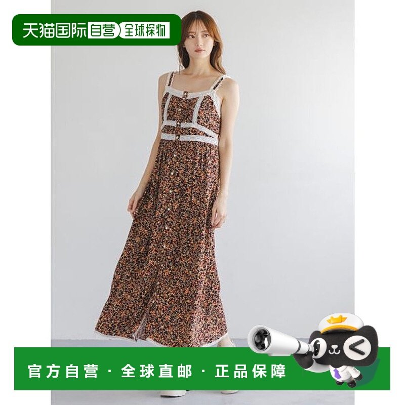 日本直邮SNIDEL 吊带睡裙连衣裙 长裙[SN1728EW045278]