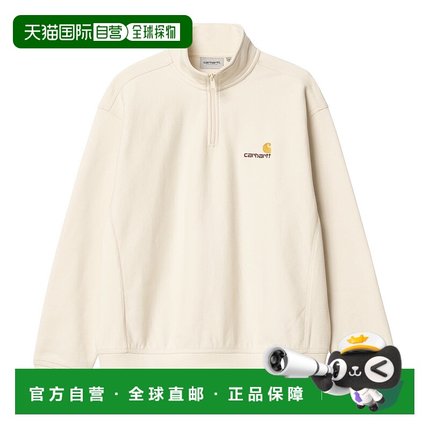日本直邮Carhartt WIP Half Zip American Script Sweatshirt Nat