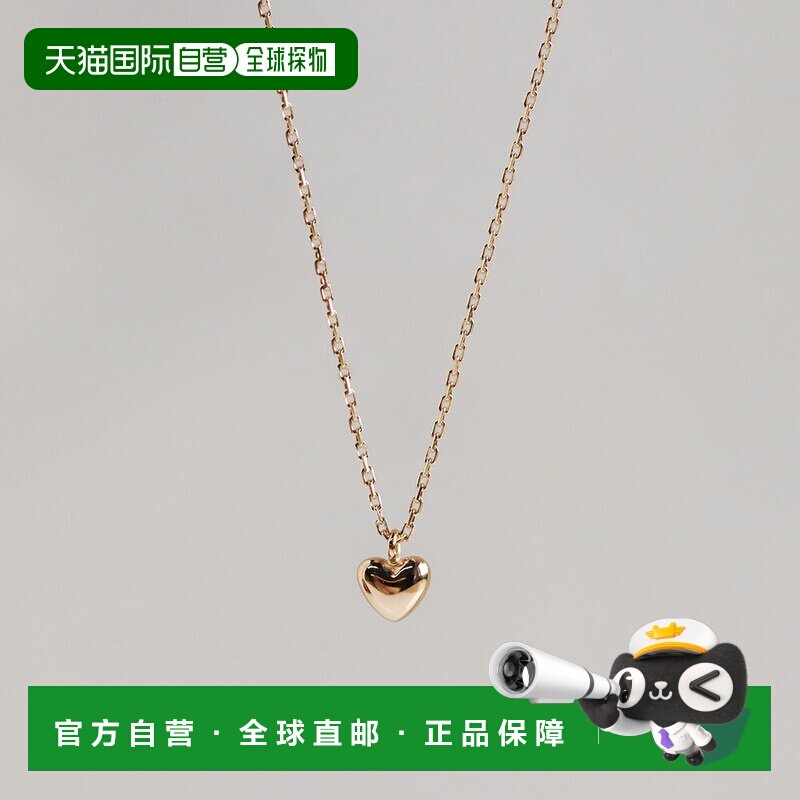 日本直邮cui-cui 女装 K10黄金心形项链 783844吊坠