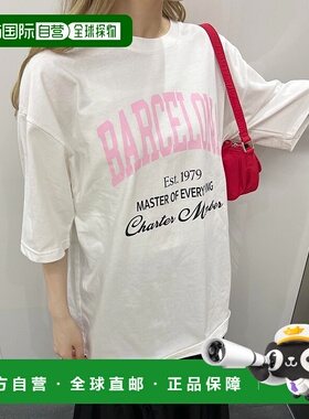 1h可退 日本直邮WC女士宽松版印花T恤  WCK25SS010女装