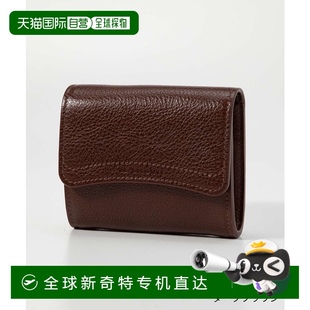 真皮商务钱包 日本直邮IL 女士迷你卡片夹 BISONTE FIFTY 零钱包