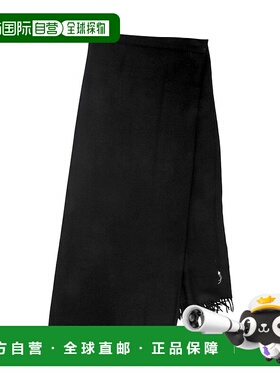 1h可退 日本直邮COMOLI 男女同款 全羊绒 大尺寸围巾 流苏设计 C0