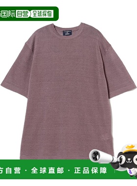 1h可退 日本直邮MORGANO 男士亚麻混纺圆领针织T恤 21040237872