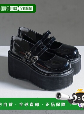 1h可退 日本直邮Diable baiser 女士厚底双带高跟鞋 534374单鞋