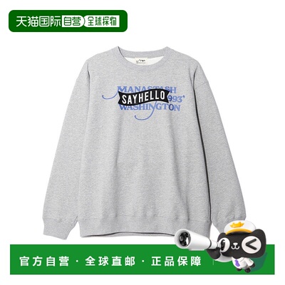 1h可退 日本直邮MANASTASH男装 xSAYHELLO联名宽松连帽卫衣 刺绣l