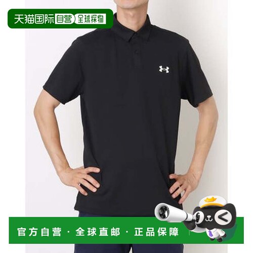 日本直邮安德玛 UNDER ARMOUR UA T2G 珠地布男士Polo衫（001黑色