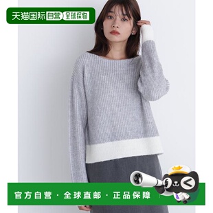 拼色罗纹宽松针织衫 1h可退 BASIC BEAUTY 日本直邮NATURAL