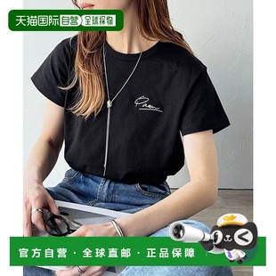 日本直邮Classical Elf 有机棉胸元PAEAN刺绣半袖T恤 [C04519EW01