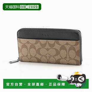日本直邮Coach蔻驰 长钱包签名 PVC 圆形 No Shikiri F58112