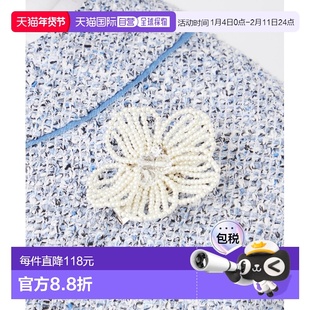 1h可退 日本直邮TRANS WORK 女士珍珠编织胸针 透雕设计 U1V05703