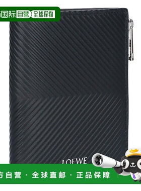 日本直邮LOEWE 纤薄紧凑型双折钱包 C779W73X01 1100 黑色