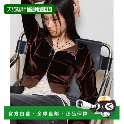1h可退 日本直邮WHO'S WHO gallery 女装 绒面感短款连帽衫 WWZ10