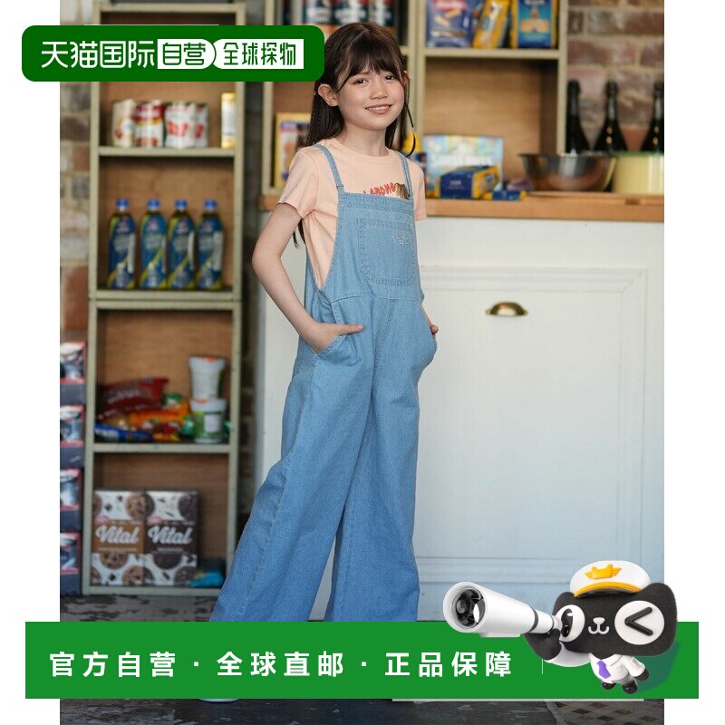 日本直邮BILLABONG 女童梭织背带裤 BG015751 儿童服装背心舒适图片
