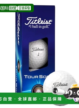 日本直邮Titleist 高尔夫球 TOUR SOFT 3P [T4014S-3PJ] 套装（3