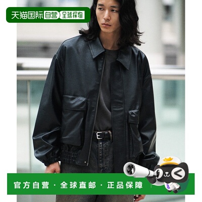 日本直邮WYM LIDNM 男士合成皮革短款夹克 WYjk1038