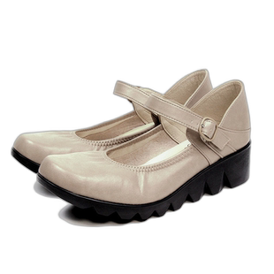 日本直邮 FIRST CONTACT女士高跟鞋 绑带 坡跟鞋底 鞋跟6CM 39056