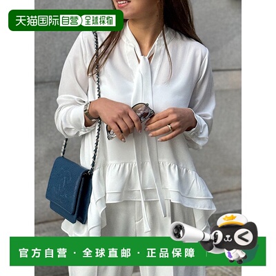 1h可退 日本直邮ST.ROONEY 女装 乔赛特双层荷叶边衬衫 春装优雅