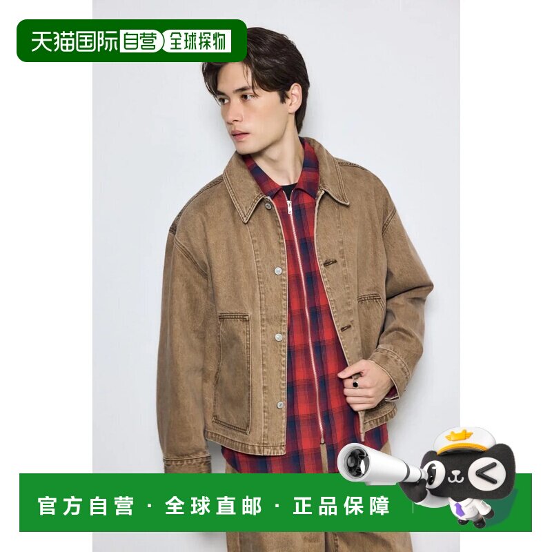 日本直邮MOUSSY 彩色牛仔夹克 棕色