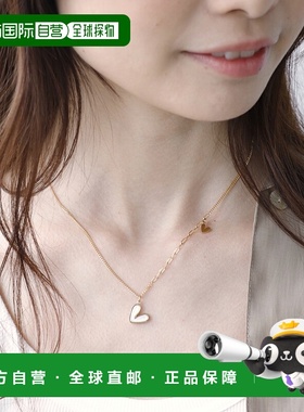 1h可退 日本直邮Three Four Time 女士医用不锈钢心形项链 856504