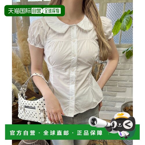 日本直邮PHILLY 女装 圆领简约衬衫 PL26SM07L0015泡泡袖
