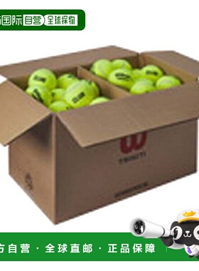 日本直邮Wilson Triniti Club 网球每盒 72 个球硬网球WR82015010