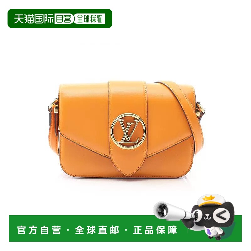 1h可退 日本直邮中古LV路易威登女包A级95新Pont Neuf牛皮斜挎包