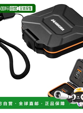 【日本直邮】Hakuba白马 硬质存储卡盒 4张收纳 橙色DMC-23CFA4OR