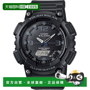 手表 Casio卡西欧 男式 多功能黑色AQ 1A2JH S810W 日本直邮