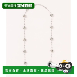 1h可退 日本直邮LOWRYS FARM 女士不锈钢玻璃心形项链 640853