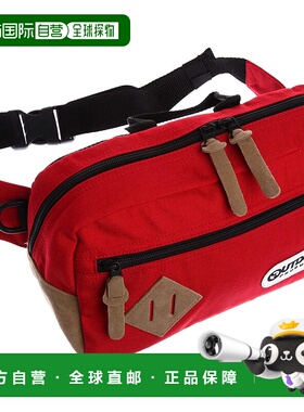 【日本直邮】Outdoor Products男女同款斜挎包麂皮百搭休闲红色