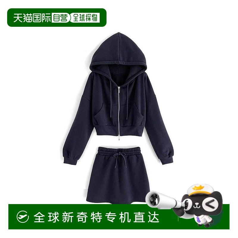 日本直邮日潮 GRL 卫衣×迷你裙内起毛运动套装 pm317