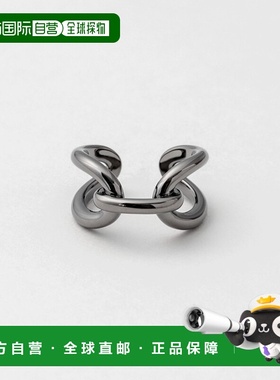 1h可退 日本直邮Jouete 女士无性别戒指 黄金色银925镀黄金 黑色9