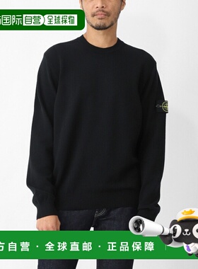 日本直邮Stone Island 男士黑色圆领针织衫（k2s155100001 s00a1