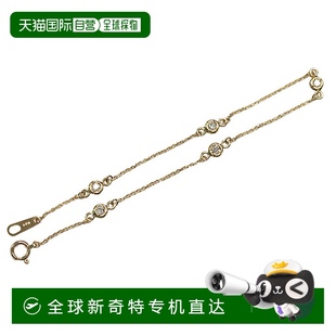 18k 0.14ct 264508 女士手鏈 四月誕生 手鏈站鉆石手鏈 日本直郵